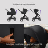 Silver Cross Cove 2 Ultimate 360 Family Car Seat Bundle - Onyx - Iconic Black Car Seat