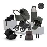 Silver Cross Cove 2 Ultimate 360 Car Seat Bundle - Pewter - Iconic Black Car Seat