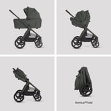 Silver Cross Cove 2 Ultimate 360 Car Seat Bundle - Pewter - Iconic Black Car Seat