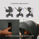 Silver Cross Cove 2 Ultimate 360 Car Seat Bundle - Pewter - Taupe Car Seat