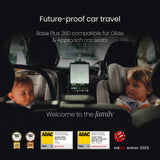 Silver Cross Cove 2 Ultimate 360 Family Car Seat Bundle - Pewter - Iconic Black Car Seat