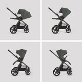 Silver Cross Cove 2 Ultimate 360 Family Car Seat Bundle - Pewter - Iconic Black Car Seat