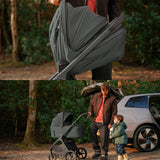 Silver Cross Cove 2 Ultimate 360 Family Car Seat Bundle - Pewter - Natural Taupe Car Seat