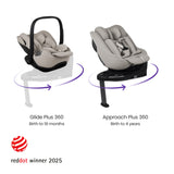 Silver Cross Cove Ultimate 360 Family Car Seat Bundle - Champagne