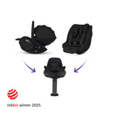 Silver Cross Cove Ultimate 360 Family Car Seat Bundle - Damson