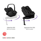 Silver Cross Cove Ultimate 360 Family Car Seat Bundle - Damson