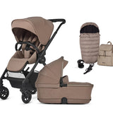 Silver Cross Dune 2 Accessory Bundle  - Mocha with Cybex Cloud T Plus and T Base