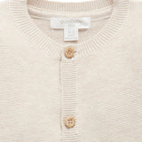 Purebaby Knit Cardigan - Wheat Melange