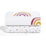 Snuzpod Crib 2 Pack Fitted Sheets - Colour Rainbow