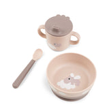 Done by deer foodie first meal set w/suction - happy clouds - powder