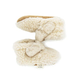 Teddy Merino Boucle Booties | Oat