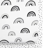 Crib 2 Pack Fitted Sheets - Mono Rainbow