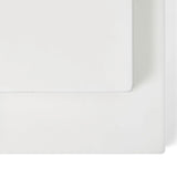 Little Green Sheep Organic Cot & Cot Bed Fitted Sheets in White - TWIN PACK