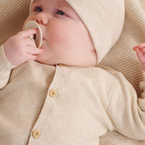 Purebaby Knit Cardigan - Wheat Melange