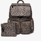 ALTO CHANGING BACKPACK BROWN TONAL LEOPARD