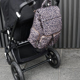 ALTO CHANGING BACKPACK BROWN TONAL LEOPARD