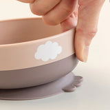 Done by deer foodie first meal set w/suction - happy clouds - powder