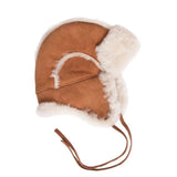 Baa Baby Sheepskin Trapper Hat | Chestnut