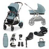 Cybex e-Gazelle S Electric Single to Double Pushchair 11 Piece Bundle with Cybex Cloud T PLUS i-Size Rotating Car Seat