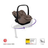 Silver Cross Glide Plus 360 Infant Car Seat (Birth to 18 months) Timeless Cocoa