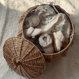 Teddy Merino Boucle Booties | Oat