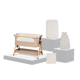 Silver Cross Lunar Bedside Crib & New Arrival Bedding Set Bunny Print