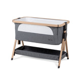 Silver Cross Lunar Bedside Crib Whisper Grey