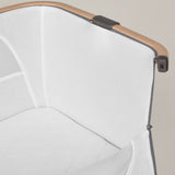 Silver Cross Lunar Bedside Crib Whisper Grey
