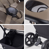 Silver Cross Nia Stoller and Carrycot - Champagne