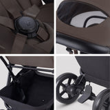 Silver Cross Nia Stoller and Carrycot - Chocolate