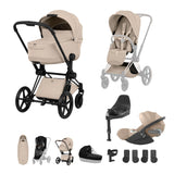 NEW CYBEX PRIAM Ultimate Accessory Bundle - Style Collection - Matt Black Frame