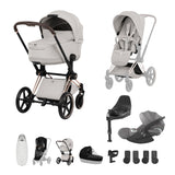 NEW CYBEX PRIAM Ultimate Accessory Bundle - Style Collection - Rose Gold Frame