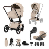 NEW CYBEX PRIAM Ultimate Accessory Bundle - Style Collection - Rose Gold Frame