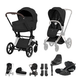 NEW CYBEX PRIAM Ultimate Bundle   - Style Collection - Chrome Brown Frame