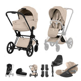 NEW CYBEX PRIAM Ultimate Bundle   - Style Collection - Matt Black Frame