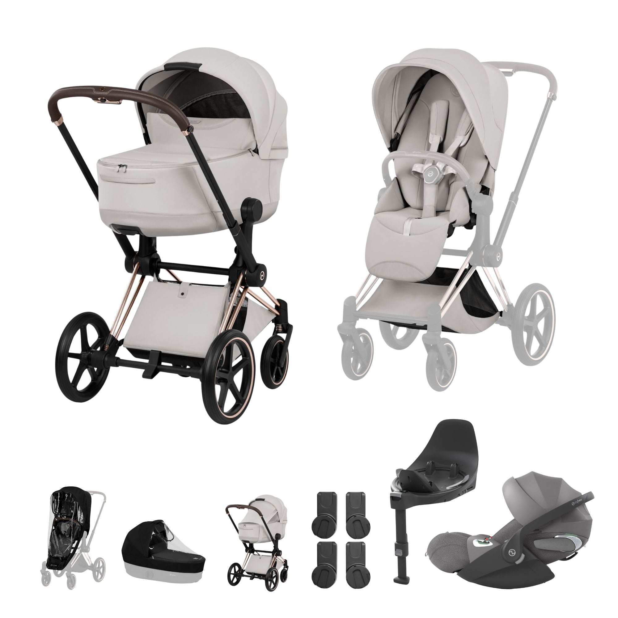 NEW CYBEX PRIAM Ultimate Bundle   - Style Collection - Rose Gold
