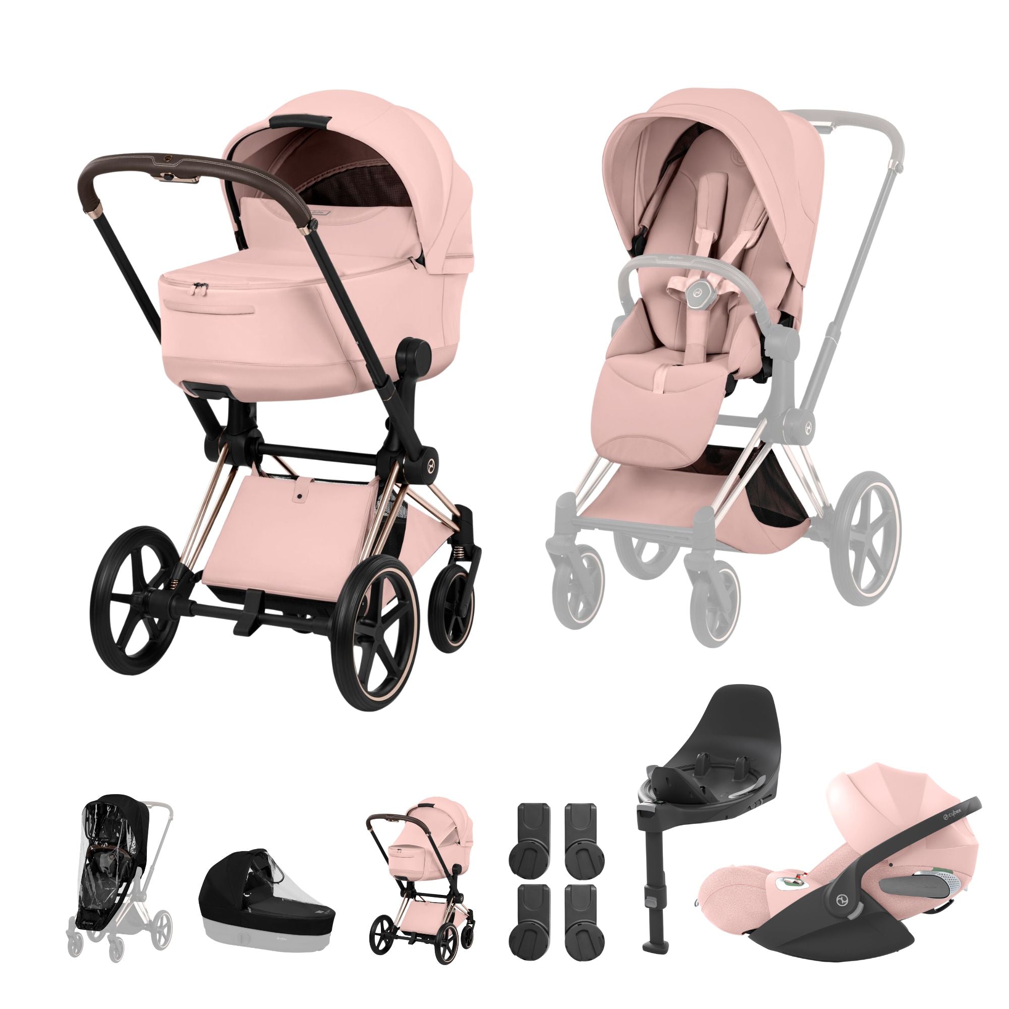 NEW CYBEX PRIAM Ultimate Bundle   - Style Collection - Rose Gold
