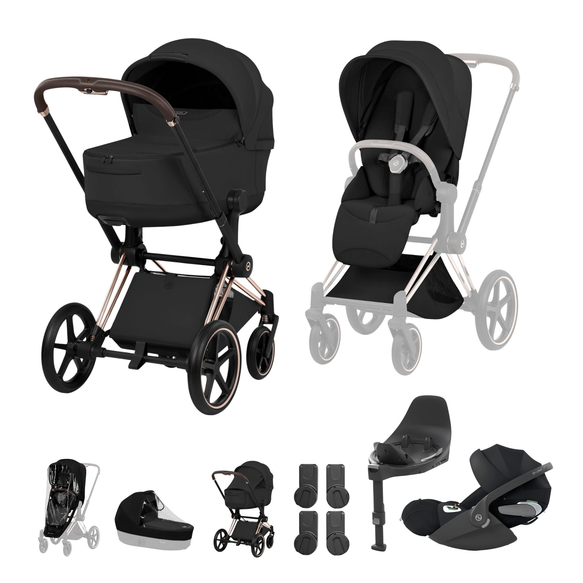 NEW CYBEX PRIAM Ultimate Bundle   - Style Collection - Rose Gold