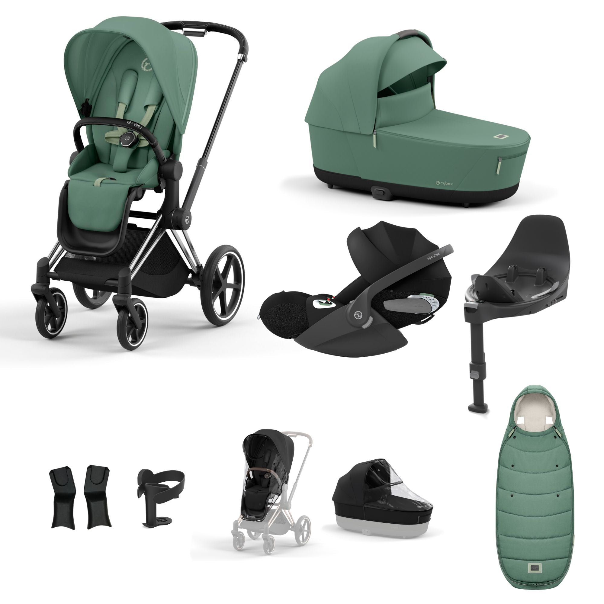 CYBEX Priam Cloud T 10 Piece Bundle Leaf Green