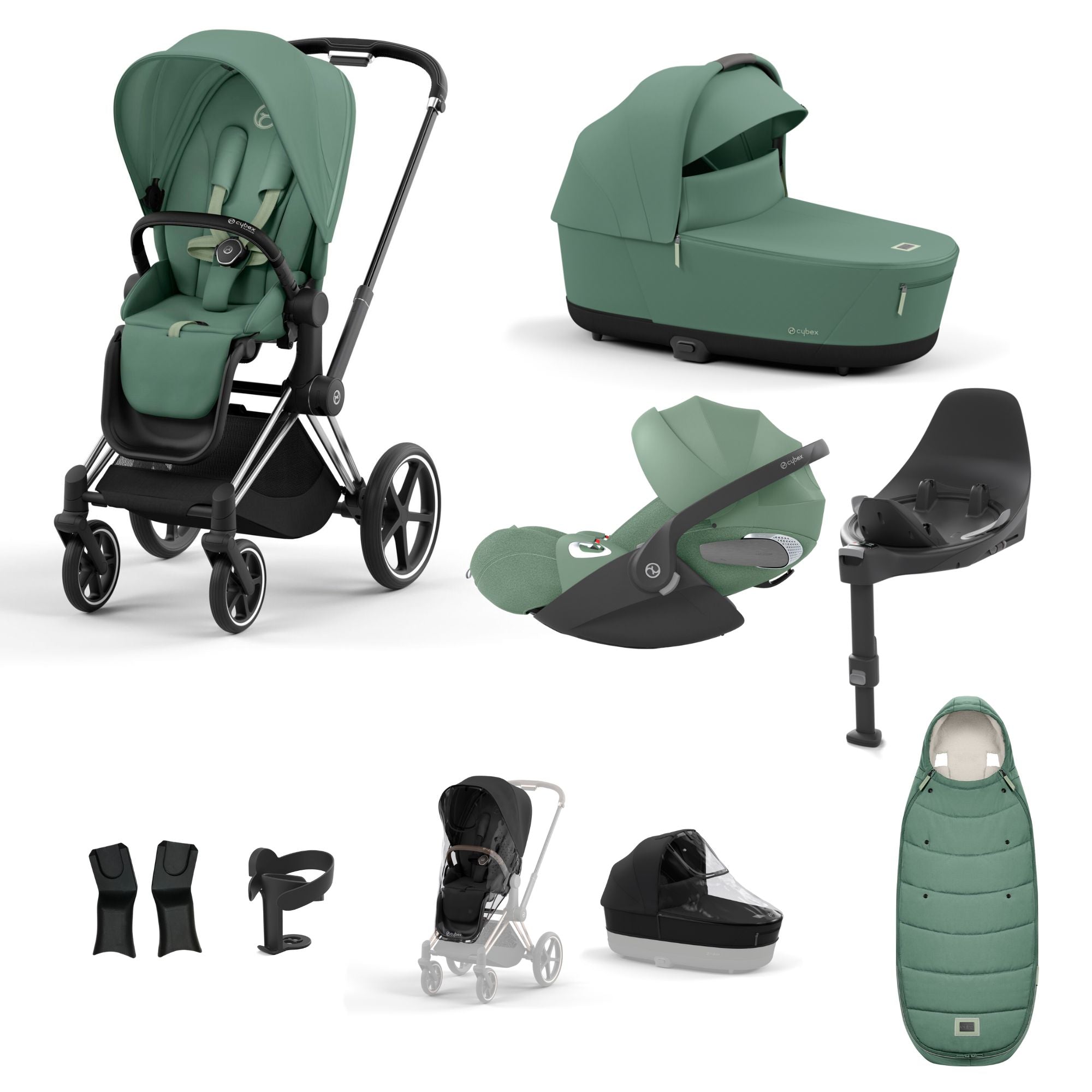 CYBEX Priam Cloud T 10 Piece Bundle Leaf Green