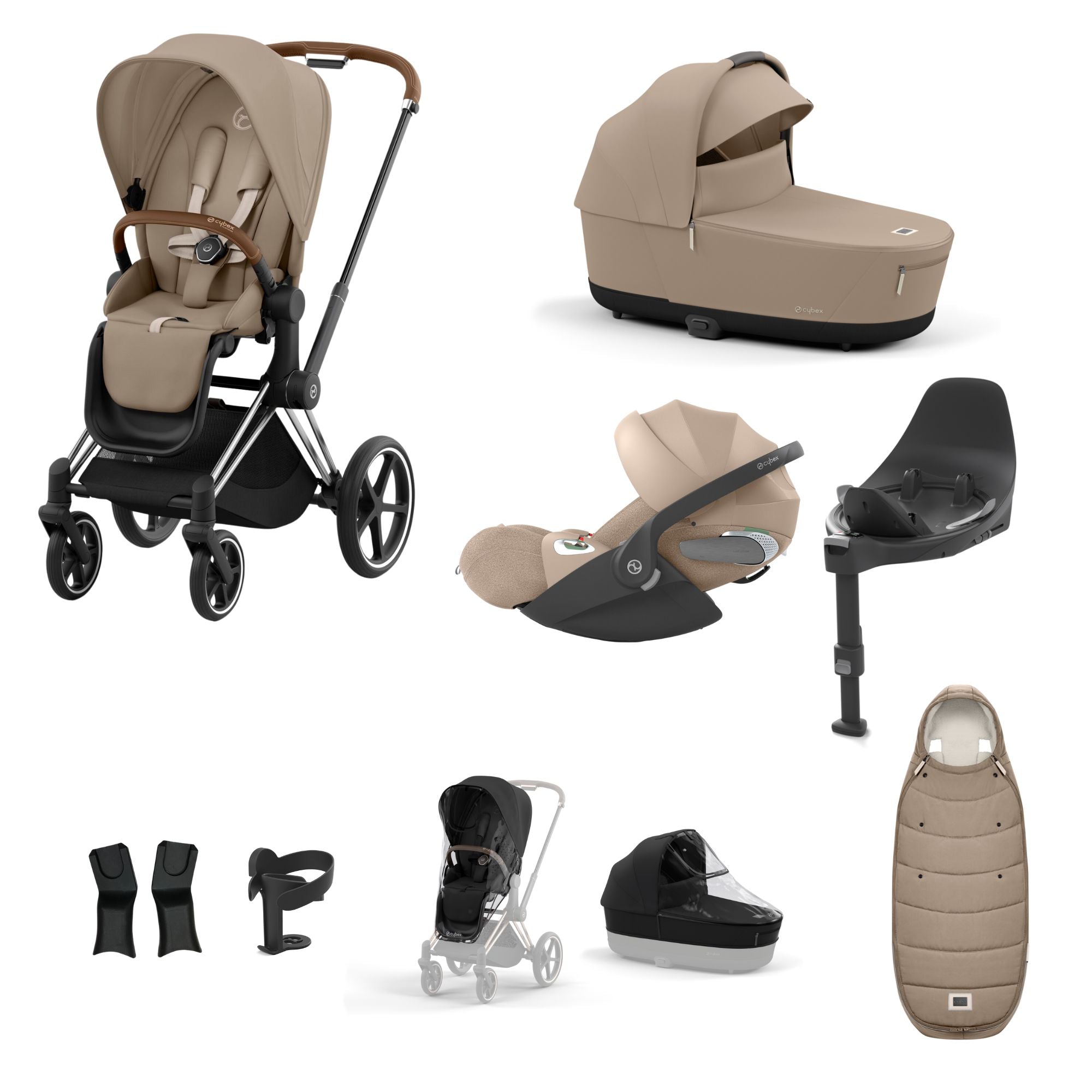 CYBEX Priam Cloud T 10 Piece Bundle Cozy Beige