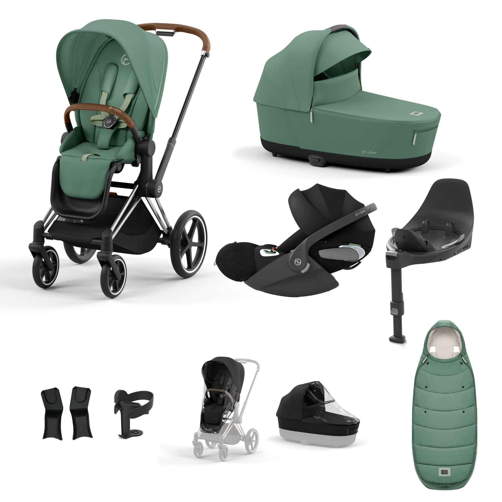 CYBEX Priam Cloud T 10 Piece Bundle Leaf Green