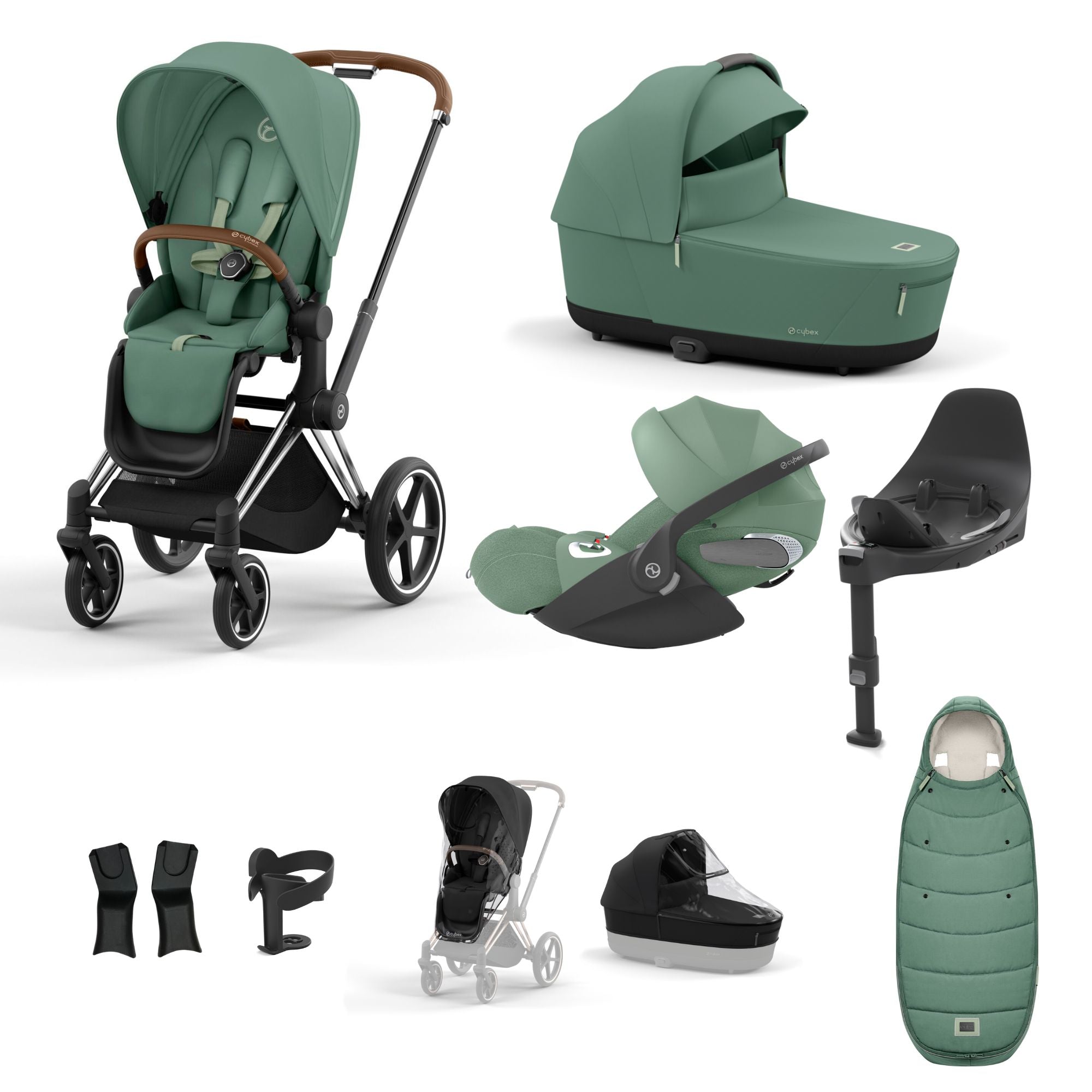 CYBEX Priam Cloud T 10 Piece Bundle Leaf Green