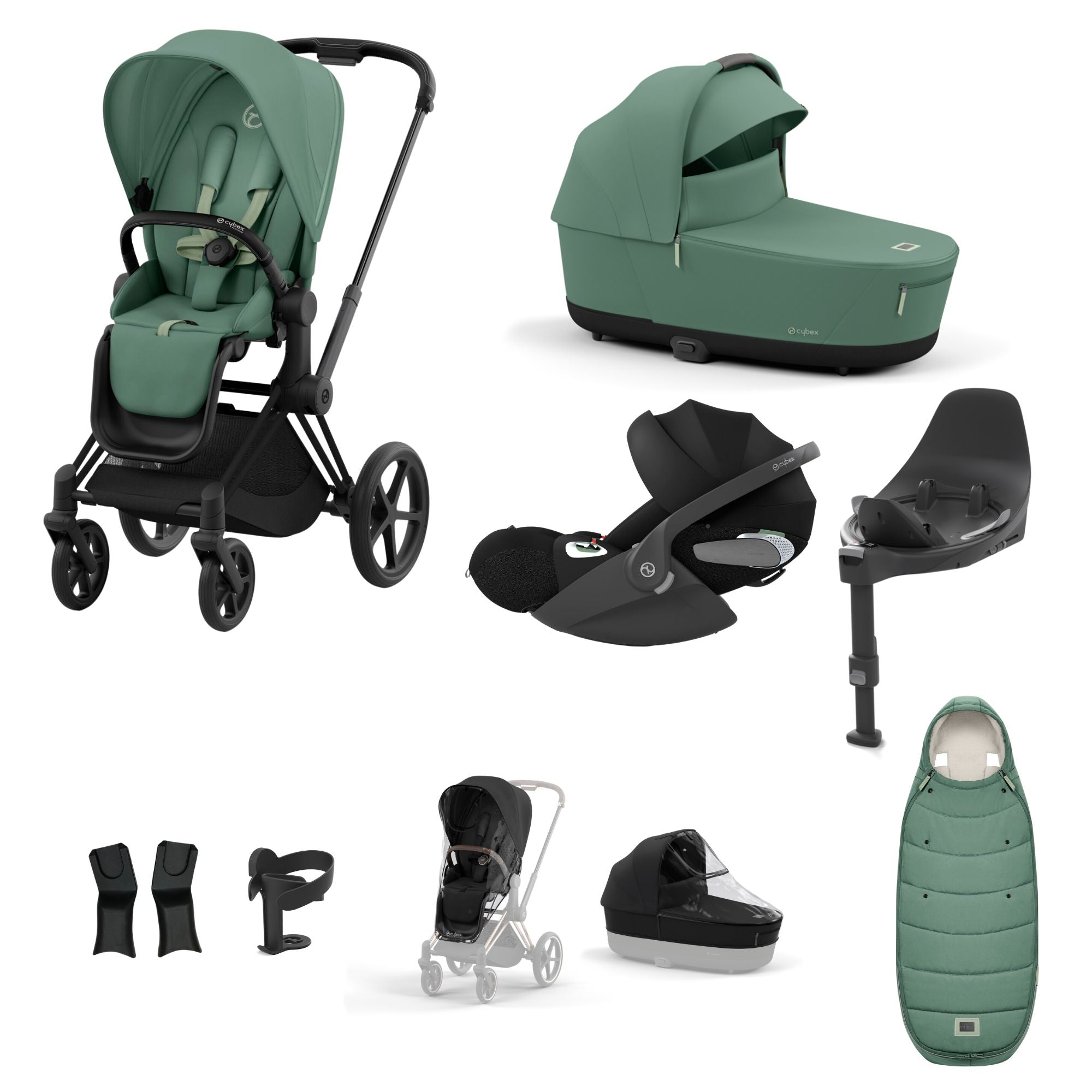 CYBEX Priam Cloud T 10 Piece Bundle Leaf Green