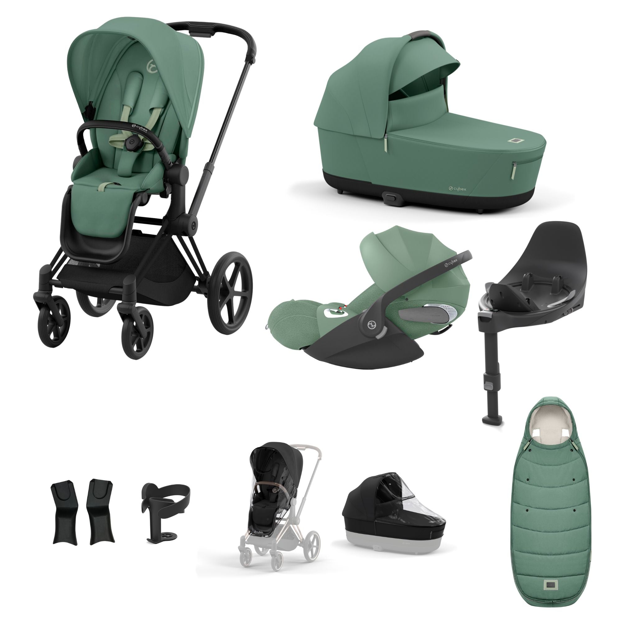 CYBEX Priam Cloud T 10 Piece Bundle Leaf Green