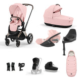 CYBEX Priam Cloud T 10 Piece Bundle Peach Pink