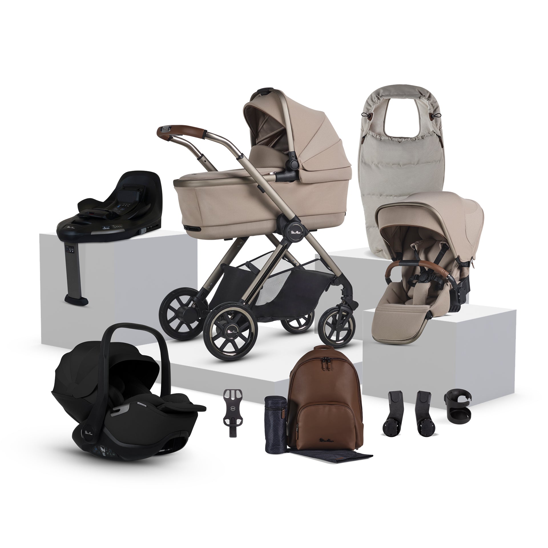 Silver Cross Reef 2 Special Edition Ultimate 360 Car Seat Bundle - Frappe