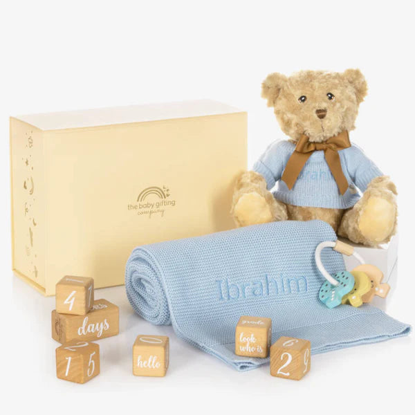 Milestone Snuggles Personalised Baby Gift Set