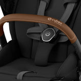 CYBEX e-Priam Pushchair with Lux Carrycot - Chrome and Brown Chassis