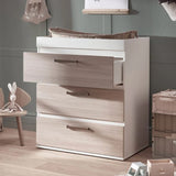 Silver Cross Cot Finchley Oak Cot  Bed + Dresser